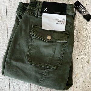 Wilfred Green Straight Crop Jeans